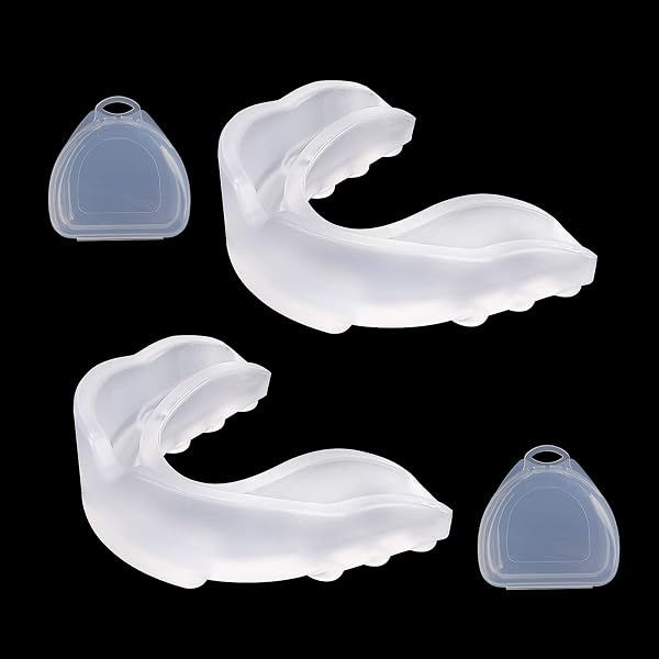 Lot De 2 Protège-dents Sport Ajustables - Pour Adultes Et Jeunes - Double Couche, EVA Sans BPA - Rugby, MMA, Boxe