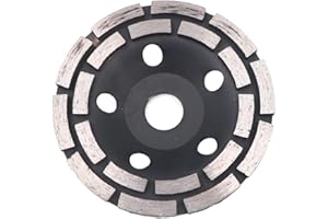 ZONADAH 7" Double-Row Diamond-Cup Grinding-Wheel Grinding Disc180mm for for Concrete and Paint, Epoxy, Mastic, Coating Removal