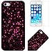 Produktbild CE-Link iPhone SE / iPhone 5 / iPhone 5s Hülle Glitzer Weiche Silikon Handyhülle Schwarz Schutzhülle Ultra Dünn Slim Glitter Backcover mit Bling Bling Sterne Muster Silicone TPU Bumper Clear Handy Tasche Schale Etui Weich Handytasche Soft Flexible für iPhone SE / iPhone 5 / iPhone 5s (4 Zoll) Case Cover + 1 x HD Schutzfolie - Rot