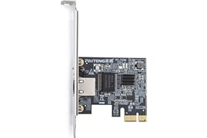 ‎H!FIBER H!Fiber 2.5Gb PCIe Netzwerk Adapter RTL8125B 2500/1000Mbps PCI Express Gigabit Ethernet Karte RJ45 LAN Controller Unterstützung PXE für Windows/Linux/MAC mit Low Profile
