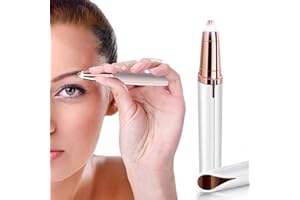 VAWSVOCS Epilateur Sourcil Femme Rasoirs,Stylo epilateur sourcil rasoir femme électrique visage, femme rechargeable Rosedoré Sans Douleur Rasoir sourcils Tondeuse à épilation visage femme machine a épiler