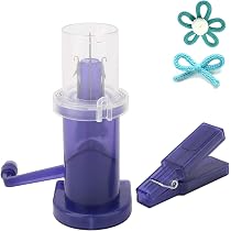 EXCEART Kit 3 Pezzi Macchina Per Maglieria Manuale Fai Da Te - Mini Avvolgitore Circolare Per Creare Sciarpe, Calzini E Decorazioni - 2