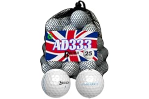 British Lake Balls - 25 Srixon AD333 Lake Balls Golf Balls - Recycled & Washed Assorted Premium Lake Golf Balls