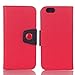 Produktbild iPhone 7 Plus Schutzhülle, Avril Tian Bildschirm Schutz mit Karten Slots Cash Halter magnetisch Smart Colorful Stand Cover Flip Smart Wallet Fall für iPhone 7 Plus 14 cm, rot, iPhone 7