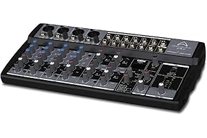 Wharfedale Pro 1202FX/USB DJ Mixer (16 Bit, 6.3 mm) Black