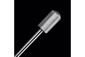 Beautilux Embout Ponceuse Ongles, 3/32'' Carbide Tungsten Bits, Enlèvement rapide du gel de polissage des cuticules pour la manucure et la pédicure (NDB-SRB-M)