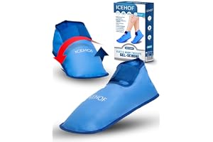 ICEHOF Kylande Strumpor (1 par skorna är mjuka tyg - kylande skor med gel för kalla terapier för fötter, tår för kemoterapi, Reumatism, isstrumpor - En Storlek, unisex