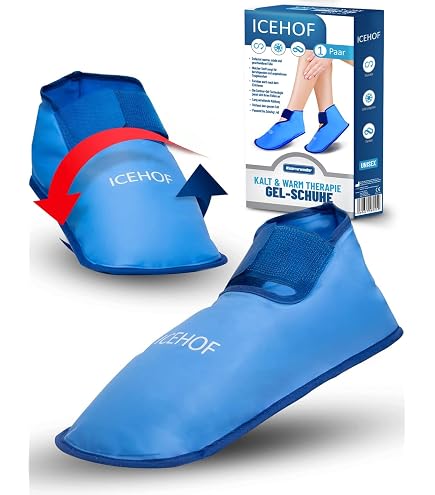 ICEHOF 2 Pack Cooling Gloves Soft Fabric Cooling Gloves for Hands and Fingers, Gel Gloves, Cold Gloves(Blue) Health & Personal Care