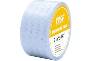 YXSF White Reflective Tape,5 CM×10 M Reflector Tape Strips High Viscosity Conspicuous Waterproof Reflective Tape for Vehicles Trucks,Trailers,Cars Ships Motorcycles Outdoor.…