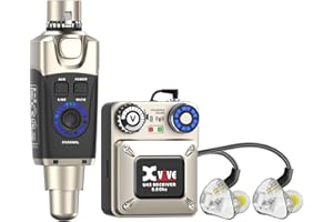 Xvive U45T9 Système de moniteurs intra-auriculaires sans fil en kit avec moniteur intra-auriculaire T9 (5.8GHz)