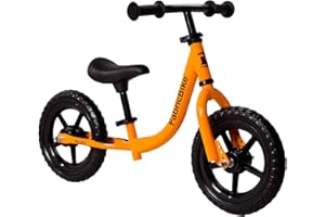 FabricBike Mini 12" - Balance Bike for 18 Months - 4 Years Old Boys Girls. No Pedal Training Bicycle. Ultralight Learning Bike with Adjustable Handlebars and Saddle.