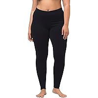 Ulla Popken LEGGINGS SIENNA ELASTIKBUND ENGES BEIN - Pantaloni - schwarz/nero