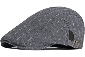 Flache Baumwoll-Baskenmütze Newsboy Cap – Monochrome Driver Cap, Verstellbar, Für Outdoor & Alltag
