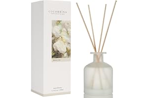 Cocorrína Raumduft Diffuser mit Duftstäbchen 200ml- Seerose, Natürlich, Langanhaltend, für Schlafzimmer Badezimmer Regal Dekor Büro Dekoration, Aromatherapie…