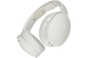 Skullcandy Hesh EVO Cascos Inalámbricos Bluetooth Over-Ear, Aislamiento Acústico, 36 Horas de Autonomía, Diseño Ligero Plegable - Bone