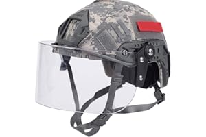WLXW PJ Typ Fast Airsoft Helm Mit Visier Und Helmabdeckung, Army SWAT Militärhelm Mit Schutzbrille Und NVG Mount/Side Rails Für Paintball CS Spiel