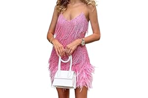 Valink Cekiny frędzle sukienki imprezowe damskie przyciągające wzrok elastyczne na wieczorne przyjęcie koktajlowe seksowne frędzle cekinowy pasek na ramię