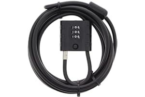 BURG-WÄCHTER Câble antivol avec cadenas code, Câble antivol pour vélo, moto, e-scooter, meubles de jardin, 725 300 Snap+Lock, Noir, 3 m