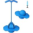 Super-Life Pogo Jumper with Handle and Ball Pump, High Jump Toy Bounce Jump Trick Board Pogo Bouncing Ball Safe and Fun Pogo Stick for Kids Boys Girls and Adults (Blue)