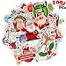 Produktbild Tacobear 100STK. Laptop Aufkleber Vinyl Aufkleber Weihnachtsaufkleber Gepäck Aufkleber für Notebook Skateboard Snowboard Gepäck Koffer MacBook Auto Fahrrad Stoßstange Vinyl Decals Sticker