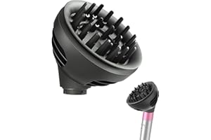 TOSAGE Wave+Curl Diffuser for Dyson Airwrap Styler, Upgraded Diffuser Nozzle Attachment for Dyson Airwrap HS01 HS05 HS08 for Wavy Curly or Coily Hair Type