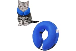Emwel X-Small Cat Cover Inflatable collar Pet Protection Cover Washable Protective Collar for Small Cat blue