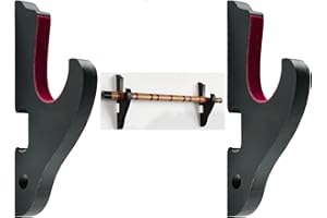 DELUFU Supporto per spada da parete con gancio per Katana, regolabile, per Katana, Wakizashi, Tanto Genji, supporto per armi da spada (1 ripiano), nero