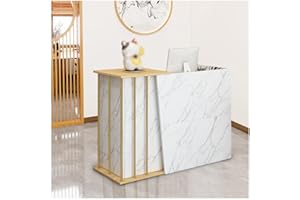 SPXMQSS Bancone Reception Negozio, Banco di Vendita con Cassetti Serratura, Bancone Cassa per Negozio Abbigliamento, Salone di Bellezza Supermercato Banco Reception