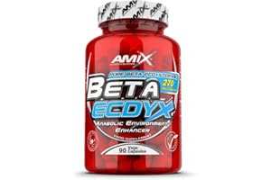 AMIX - Complemento Alimenticio - Beta Ecdyx - 90 Tabletas - Estimula la Testosterona - Elaborado con Cyanotis Arachnoidea - Aumenta la Masa Muscular - Complemento Deportivo