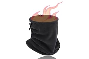 BYCO Scaldacollo Termico Invernale in Pile, Cappello Antivento Elastico per Sport Ciclismo Sci Trekking Pesca Montagna Passeggiata, Unisex Uomo Donna