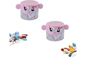 MELGO 2 Pack Pill Crusher and Grinder, Pill Crusher Portable, Professional Pill Pulverizer, Tablet Crusher， Domestic Pill Crusher for Pills, Vitamins, Tablets, Elderly, Children, Pets (Pink)