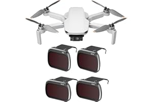 Uvafly Mini 4K ND Filtros Set de filtros para DJI Mini 4K/Mini 2 SE/Mini SE/Mini 2/Mavic Mini accesorios para drones Pack de 4 unidades (ND8/ND16/ND32/ND64)