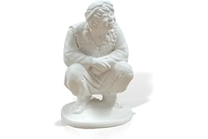 FUNNY CUP Pastor cagando. Diferentes Figuras para Belén de escayola. Estaturas Medias 12cm. Altura. Todas Las Profesiones para el Nacimiento. Ideal para complementar los Portales de Navidad (Pastor CAGANER)