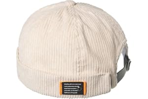 YAMEE Skullcap - Zuccotto da Uomo e da Donna, Berretto a Calotta in Stile Docker, Stile Vintage, 8659 * Nero, 58