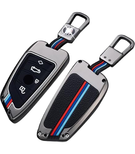 Porte-clés Métal ISpchen Pour BMW - 2 Pièces Avec Numéro De Série, Design élégant