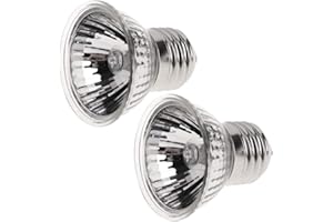 Xiedeai Reptiles Amphibiens Lampes Chauffantes - 2 Pièces 75W Lampe Chauffante en Céramique UVA UVB Lampe Solaire à Spectre Complet E27 110-250V Tortue Lézard Animal de Compagnie Ampoule