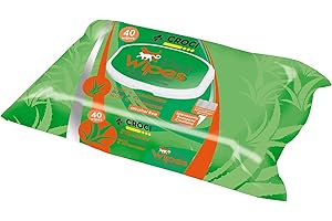 Croci Gill 's Reinigungstuch Aloe Chlorhexidin für Hunde 40-teilig – Lot de 4