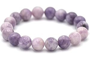 Miracles Minéraux Bracelet perle ronde 10 mm, pierre naturelle, création artisanale française, plus de 40 choix