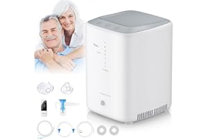 Ongerce Portable Oxygen Concentrator, Oxygen Machine 93%±3% High Purity 1-7L/min Flow Adjustable, no Need to add Water, Household Oxygen Concentrator with Remote and Accessories for Home, Office Use