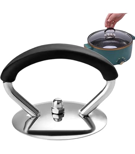 Maniglia Pieghevole Per Coperchio Pentola - Anti-Scottatura, In Acciaio | Per Casseruole, Wok, Facile Installazione - Foto 2