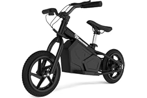 EVERCROSS EV06M Bici Elettrica per Bambini 24V 100W Bici Elettrica senza Pedali con Pneumatico Gonfiabile da 12 Pollici e Sedile Regolabile,Moto Elettrica per Bambini dai 3 ai 5 Anni