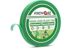 FIXCHORD Attaches de Jardin pour Plantes, 10m*12mm Attache Plante Grimpante, Attache Plante Grimpante pour Tomate, Liens de Plantes Bande de Fixation Réutilisable,Vert Tendre