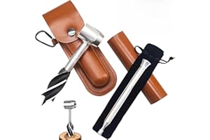 Ręczna wiertarka ślimakowa do drewna, CHmiss wiertło do drewna, ręczny klucz do ślimaka, wiertarka ręczna do obróbki drewna, z rurą spalającą, na kemping, na zewnątrz, Bushcra