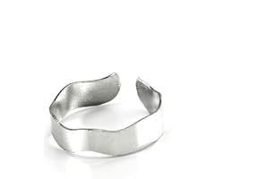 JEWELLERYBOX Sterling Silver 5mm Band Adjustable Wavy Toe Ring