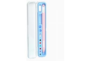 LOVE MEI Trousse de transport magnétique compatible avec Apple Pencil 2ème génération et 1ère génération, étui de rangement pour stylos Samsung Galaxy Tab S (bleu)