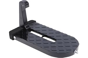 OBQCARE Auto Pedal Türstufe Autotürstufe Fahrzeug Haken Pedal Faltbar Auto Türpedal Einfacher Zugang Zum Auto Dach Auto Zubehör mit Glasbrecher-Sicherheitshammer für SUV RV Geschäftsauto Familienauto Schwarz