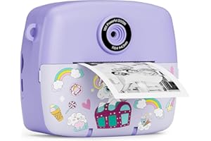 ASTGMI Aparat natychmiastowy dla dzieci, aparat kompaktowy, 1080p HD, natychmiastowe drukowanie zdjęć, prezent urodzinowy, prezent na Boże Narodzenie, zabawka od 3, 4, 5, 6, 8, 7, 9, 10, 11 lat, dla