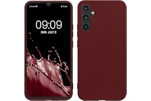 kwmobile Hülle kompatibel mit Samsung Galaxy A34 5G Hülle - weiches TPU Silikon Case - Cover geeignet für kabelloses Laden - Bordeaux Violett