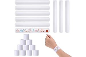 Opopark 50 Stück Schnapparmband Kinder Set, Schnapparmband Klatscharmband, DIY Schnapparmbänder, leer Slap Armbänder Set für Weihnachten Kindergeburtstag Jungen und Mädchen
