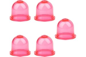 NQEUEPN Lot de 5 Ampoules d'Amorçage pour Carburateur, Rouge Ampoule d'Amorçage Poire d'Amorçage Carburateur Compatible avec Zama 0057003 0057004 0057025 pour Tondeuses et Souffleurs de Feuilles